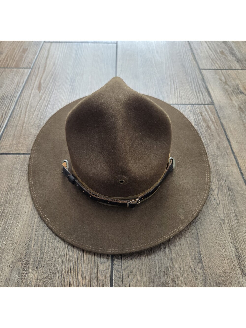 Vintage War John B Stetson Campaign Drill Instructor Hat Olive